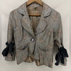 Vintage Y2K  Women’s Ivy Jane Marie Antoinette Jacket Bow Sleeves Size Small